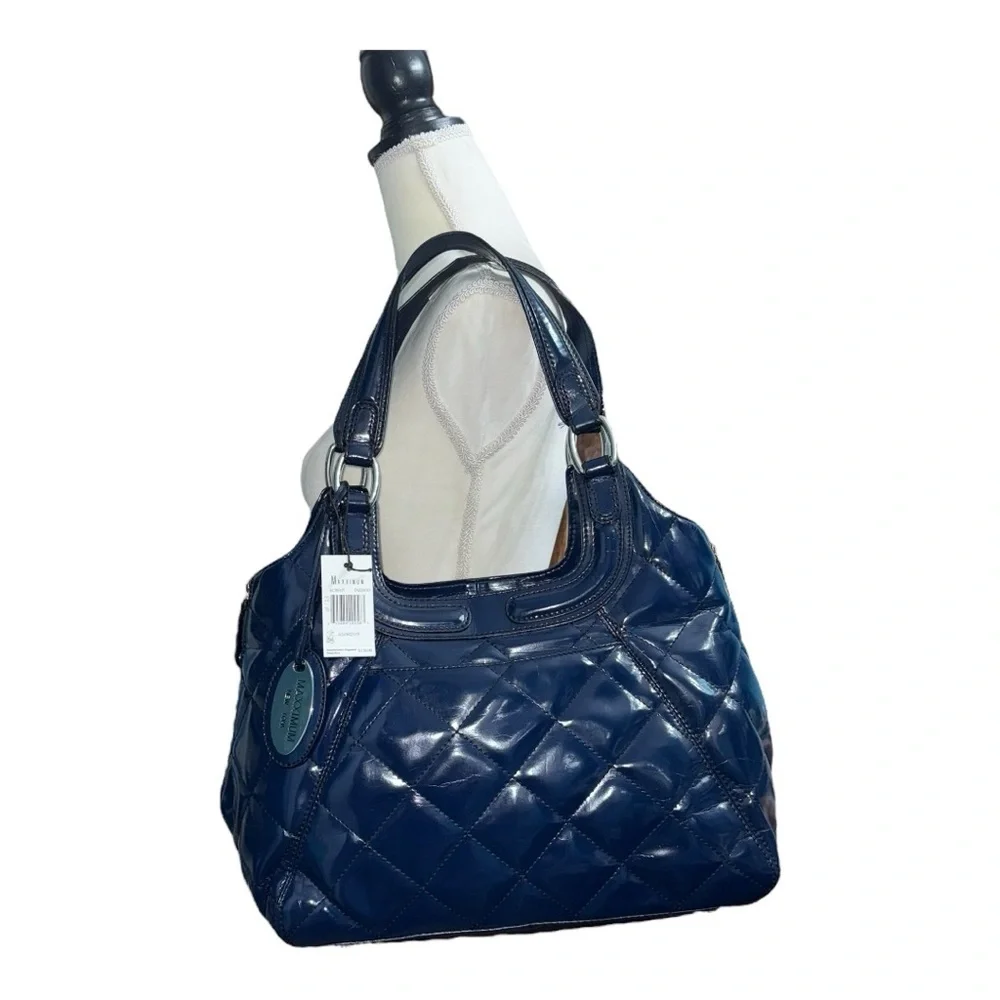 MAXXIMUM blue Vegan Satchel